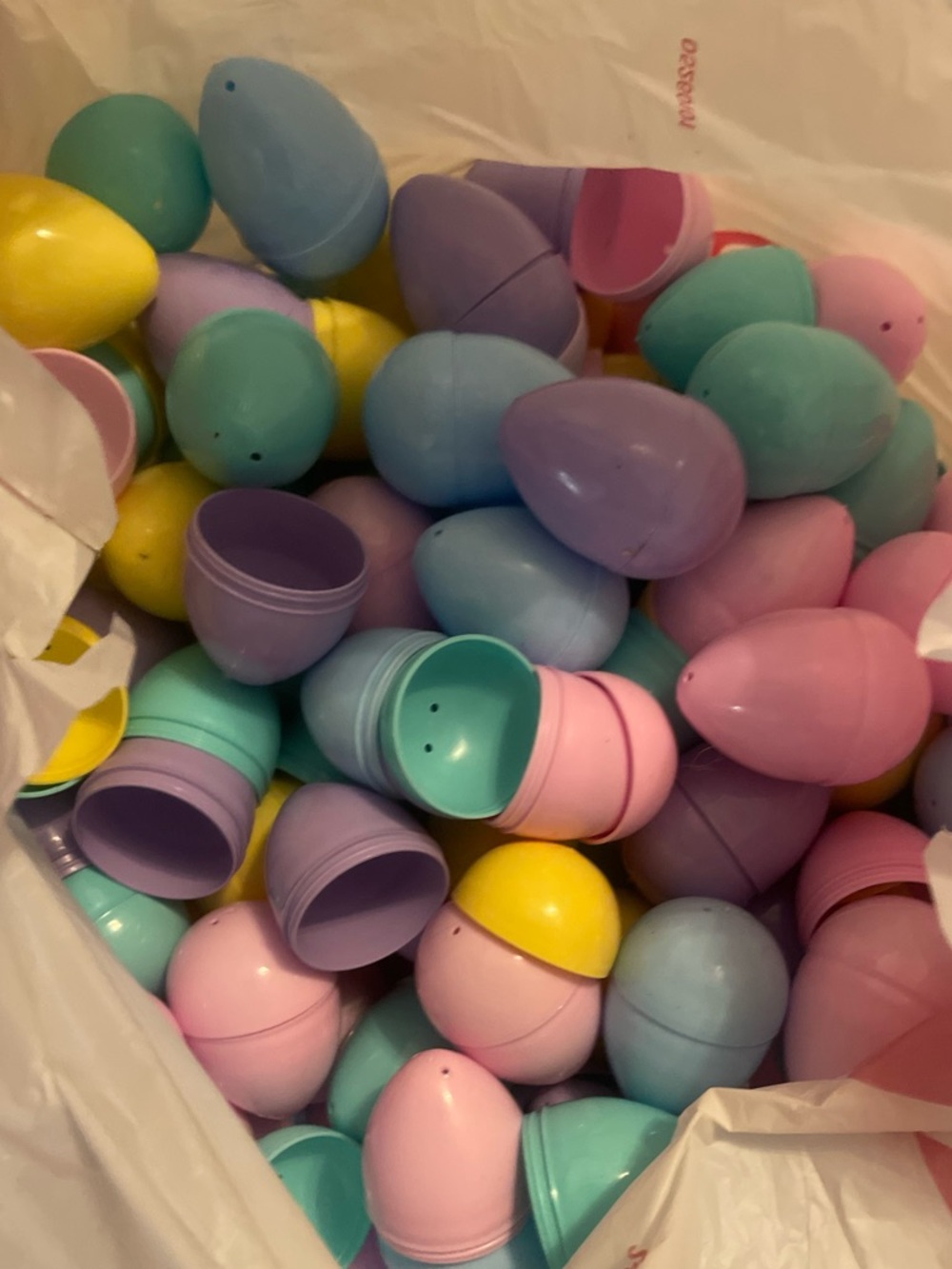 Assorted Pastel Plastic Easter Eggs